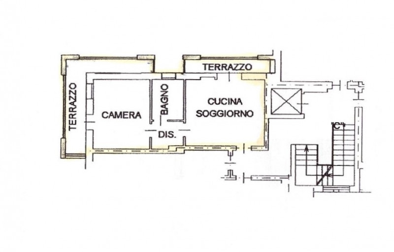 DISPONIBILE DAL 01 GIUGNO 2026.

Montebelluna centro: mini appartamento al piano secondo con asce...