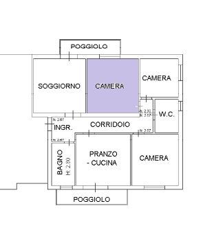 CHIESANUOVA: Stanza doppia ad uso singolo, per studenti universitari in appartamento condiviso. L...