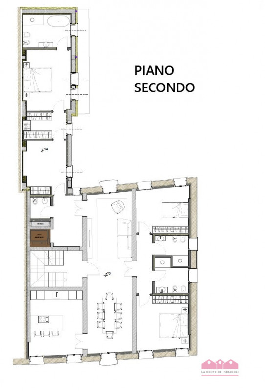 SAN ROCCO: PIANO SECONDO (ULTIMO), ASCENSORE, UNITA' NUOVA SU PALAZZETTO DI TRE UNITA' IN TOTALE,...