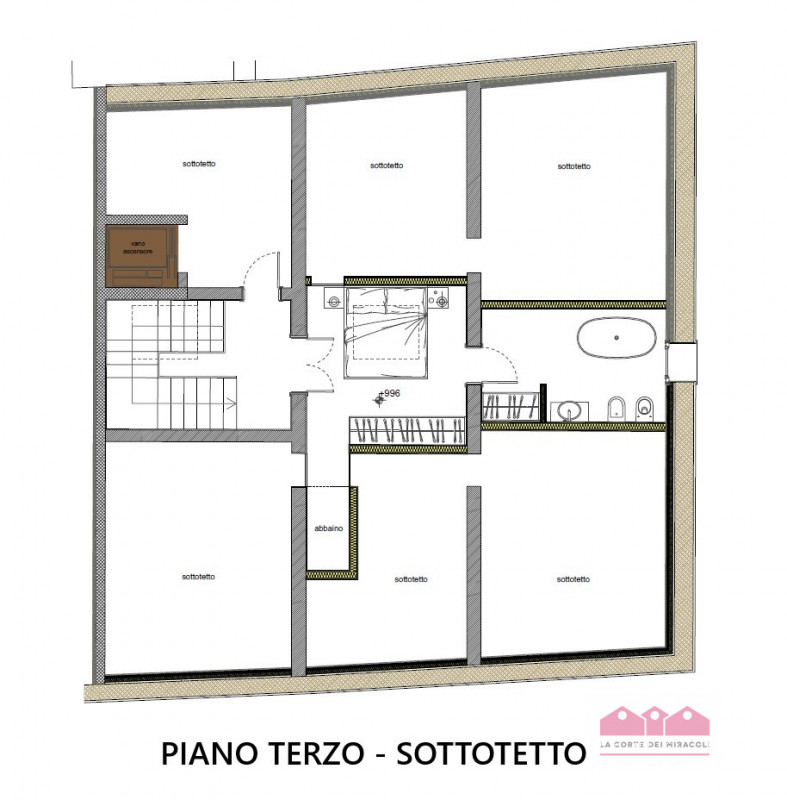 SAN ROCCO: PIANO SECONDO (ULTIMO), ASCENSORE, UNITA' NUOVA SU PALAZZETTO DI TRE UNITA' IN TOTALE,...