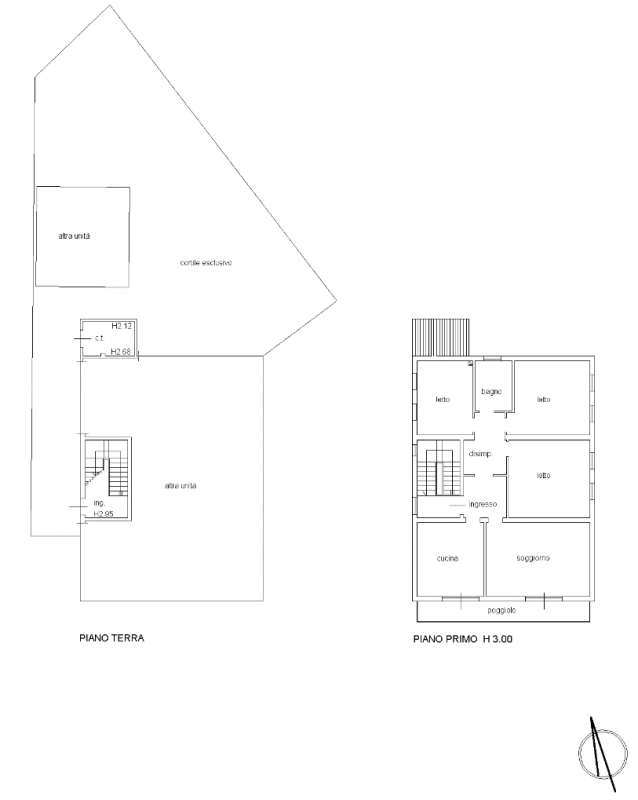 Vendesi a Monselice, in quartiere Marco Polo, appartamento di generosa metratura al primo ed ulti...