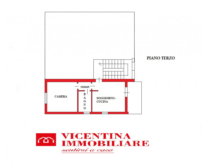 VICENZA-ANCONETTA: in un quartiere tranquillo ma comodo ai servizi proponiamo  in affitto MINI AP...