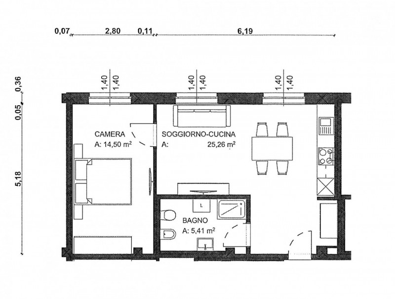Tra viale Margherita e corso Padova, in zona interna lontana dal traffico, proponiamo la vendita ...