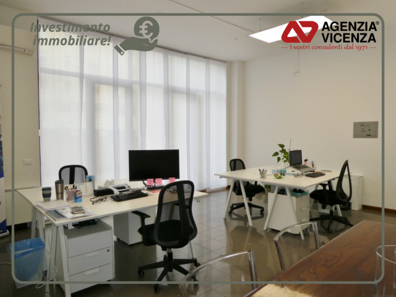 UFFICIO DI 240 MQ IN VENDITA PER INVESTIMENTO A REDDITO A VICENZA - QUARTIERE MERCATO NUOVO - POS...