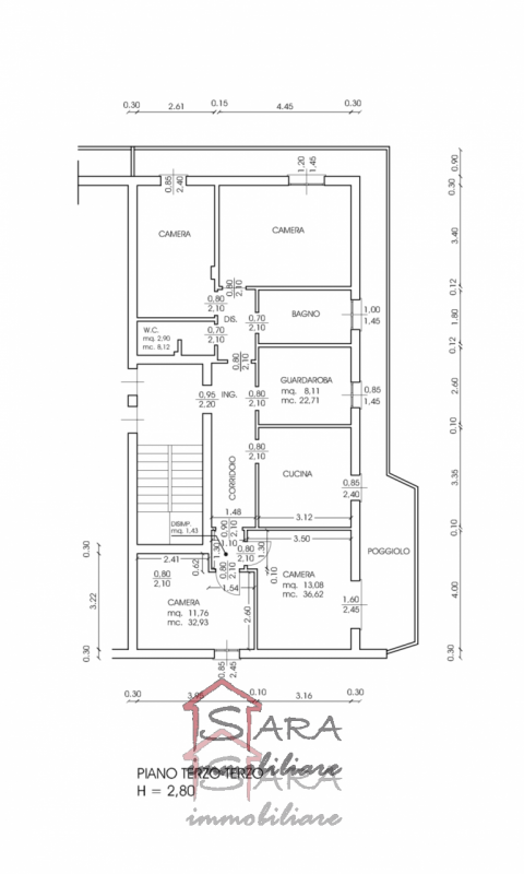 Dal 1 LUGLIO, Sara Immobiliare offre in locazione una stanza per RAGAZZA all'interno di un appart...