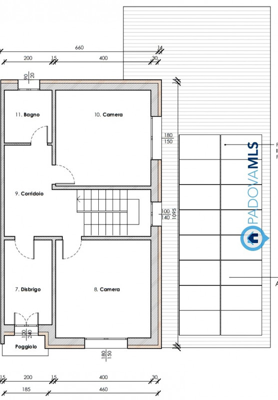 Padova zona Terranegra introvabile bifamiliare con oltre 2500mq di terreno. In zona molto tranqui...