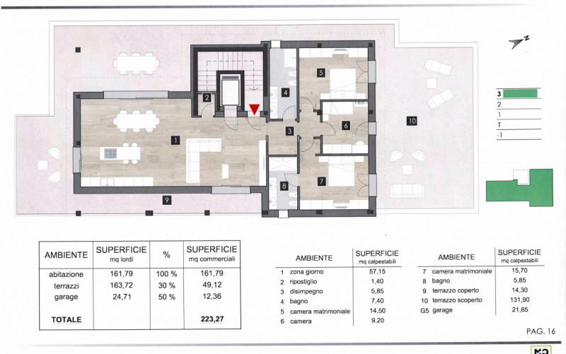 Scoprite il vostro nuovo rifugio di lusso nel cuore di Abano Terme. Questo splendido attico, al t...