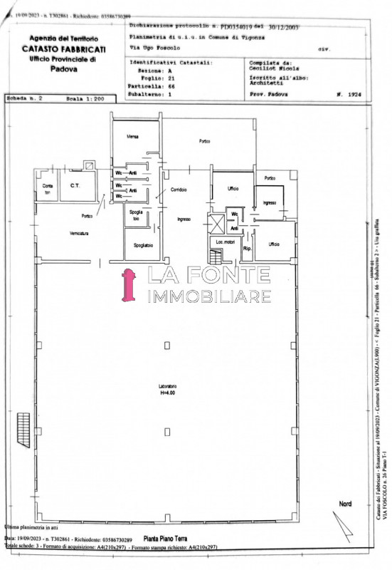 Vigonza, Busa,  Immobile Commerciale di Mq. 1800, Locazione solo Piano terra di mq 1000, Libero i...