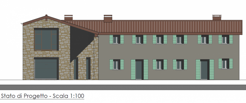 TORREGLIA confine TEOLO - Rustico con progetto approvato di ristrutturazione ricostruzione, situa...