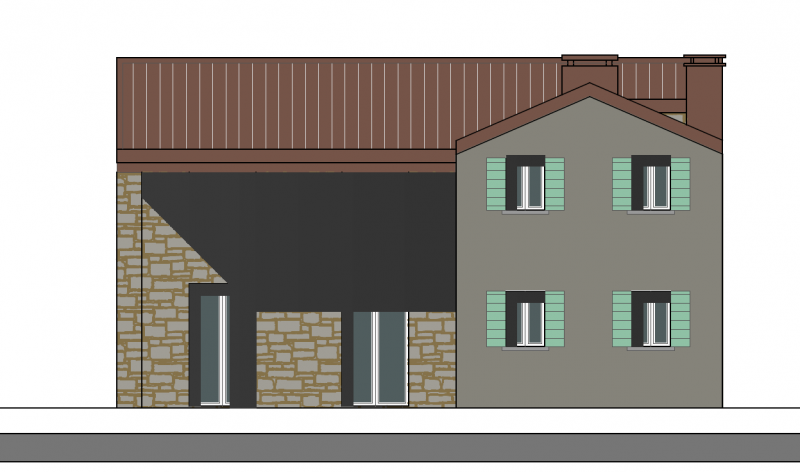 TORREGLIA confine TEOLO - Rustico con progetto approvato di ristrutturazione ricostruzione, situa...