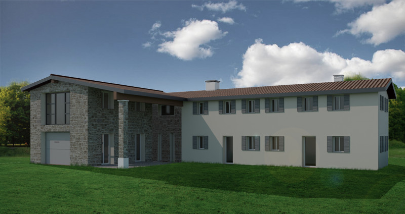 TORREGLIA confine TEOLO - Rustico con progetto approvato di ristrutturazione ricostruzione, situa...