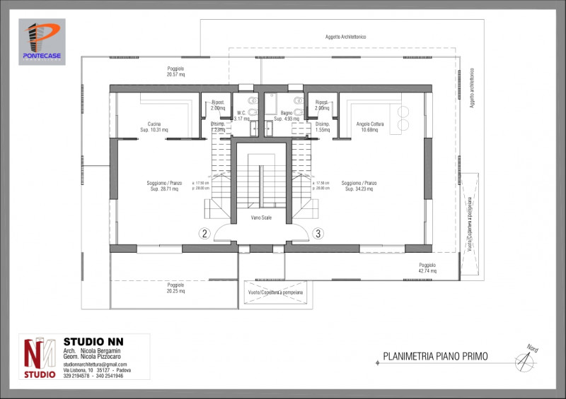 In Comune di Vigonza zona Peraga vicino al castello dei Peraga, nuova realizzazione fronte piazza...