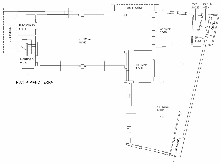 Vendesi in zona centrale a Monselice fabbricato composto da un appartamento di mq. 165 al piano p...