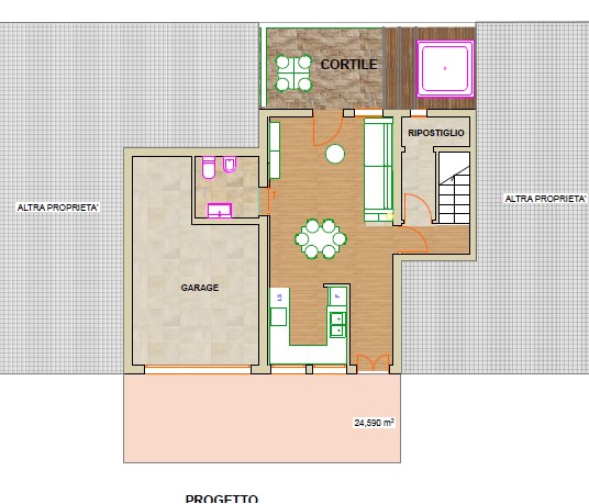 Battaglia Terme. In contesto residenziale, posizionata nel cuore del paese, porzione indipendente...