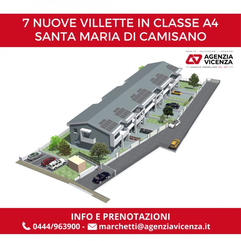SCHIERA DI TESTA DI NUOVA COSTRUZIONE A SANTA MARIA DI CAMISANO VICENTINO - Rif. 8098
In quartier...