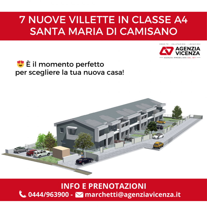 SCHIERA DI NUOVA COSTRUZIONE IN CLASSE A4 A SANTA MARIA DI CAMISANO VICENTINO - Rif. 8099
CONSEGN...