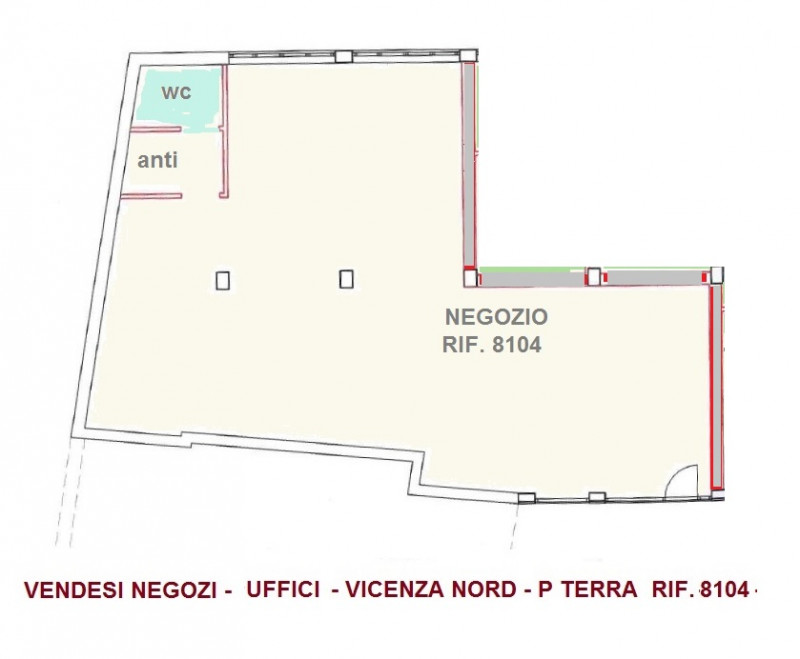 NEGOZIO VETRINATO APERTO SU PIAZZA E CON AMPIO PARCHEGGIO A VICENZA, VERSANTE NORD - Rif. 8104
In...