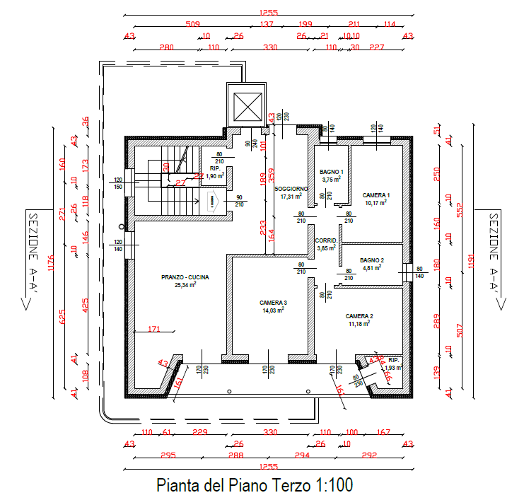 ABANO TERME: Appartamento all'ultimo piano in palazzina signorile con ascensore a chiave, si comp...