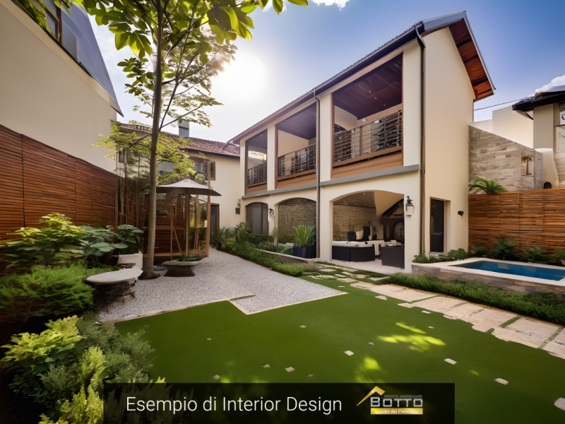 Independente house for sale in Soriso, with internal courtyard