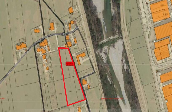 SARCEDO (VI) VIA CALCARA - Piena proprietà per la quota di 1/1 su terreni agricoli (Mappali 154 e...