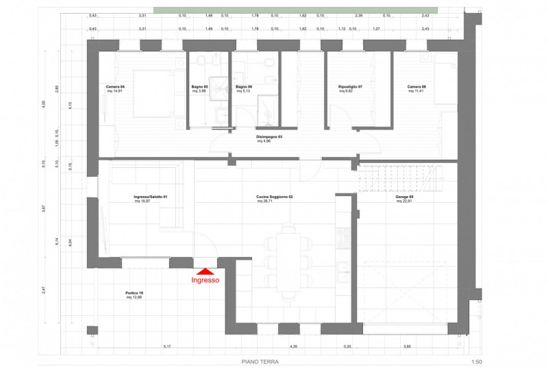 PIOVE DI SACCO zona Sant'Anna - Porzione di BIFAMILIARE tutta su un piano con scoperto di proprie...