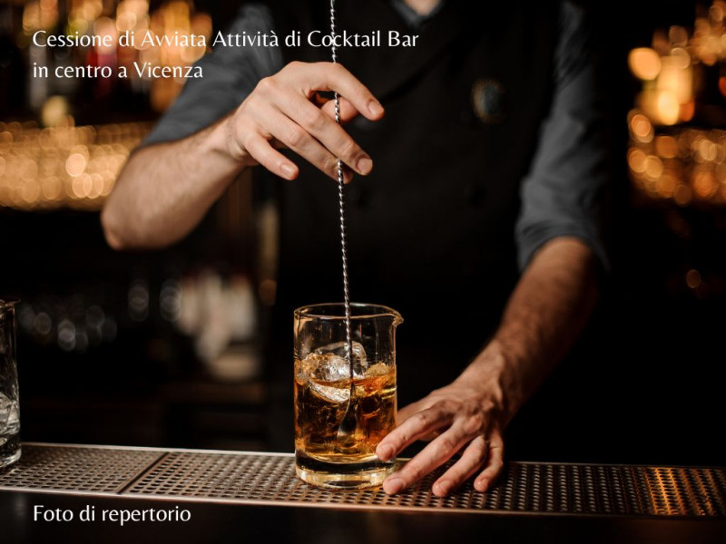 CESSIONE ATTIVITA' DI COCKTAIL BAR IN CENTRO A  VICENZA- RIF. 8145
Nel cuore di Vicenza, in zona ...