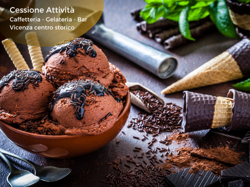 CEDESI CAFFETTERIA-GELATERIA-BAR CON LABORATORIO ARTIGIANALE IN OTTIMA ZONA DI VICENZA - Rif. 814...