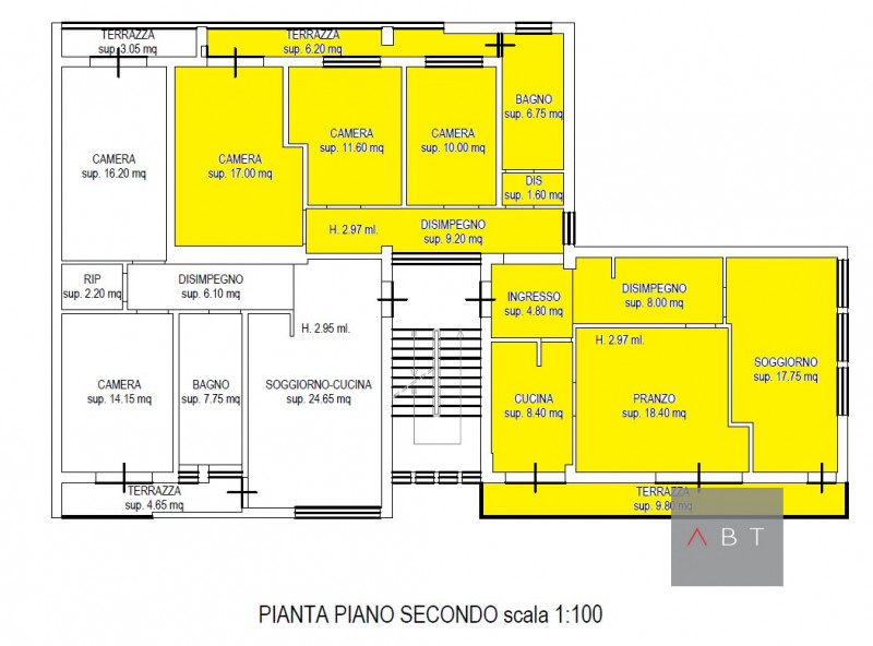 Appartamento situato in centro storico di fronte a Piazza G. Scalco, al piano secondo in contesto...