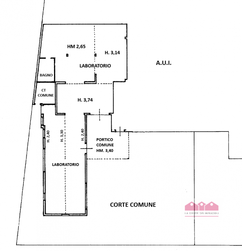 VIA ASTICHELLO: LABORATORIO PREDISPOSTO PER LAVORAZIONE AL BANCO DI MQ 373 CIRCA  E UN SECONDO LA...