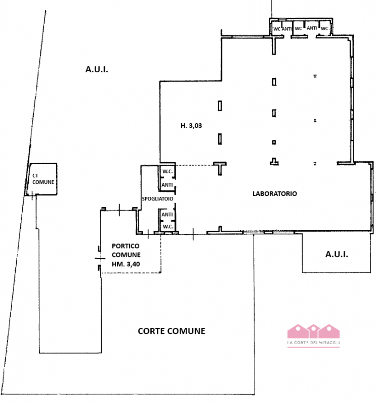 VIA ASTICHELLO: LABORATORIO PREDISPOSTO PER LAVORAZIONE AL BANCO DI MQ 373 CIRCA  E UN SECONDO LA...