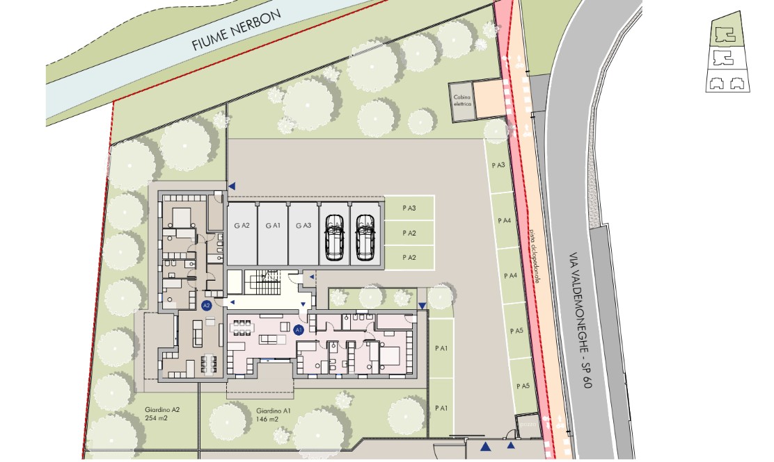 3 CAMERE NUOVA COSTRUZIONE CON GIARDINO RIF: UCA9