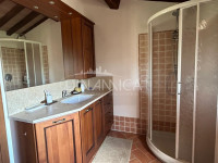 Large semi-detached farmhouse with land and olive trees in a panoramic position