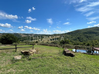 Large semi-detached farmhouse with land and olive trees in a panoramic position