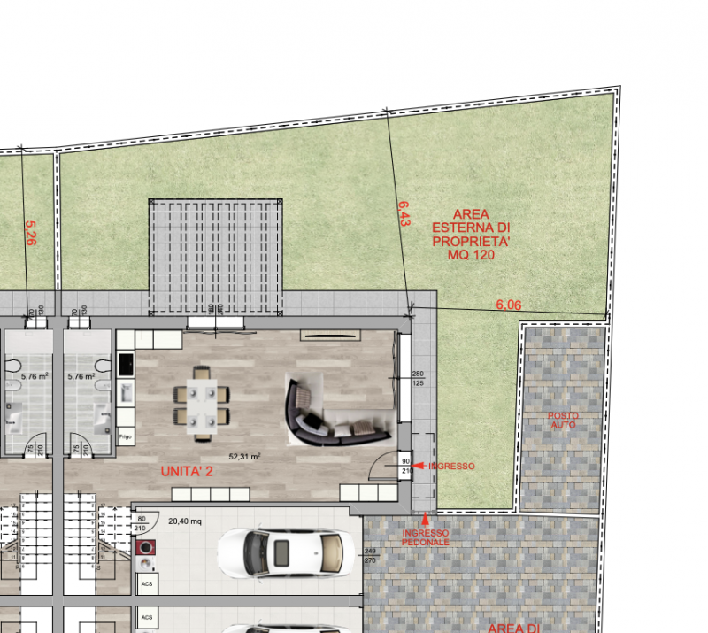 A Sant’Angelo di Piove, in nuovo quartiere residenziale ricco di parcheggi e verde pubblico, a po...