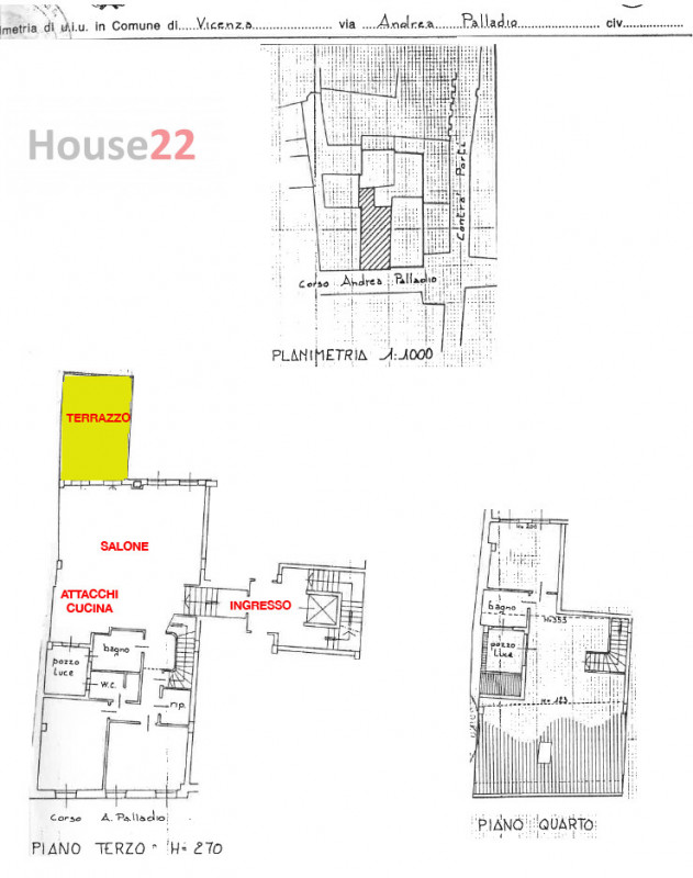 Esclusivo ATTICO IN CENTRO STORICO, situato nella magnifica città di Vicenza, nota per la sua arc...