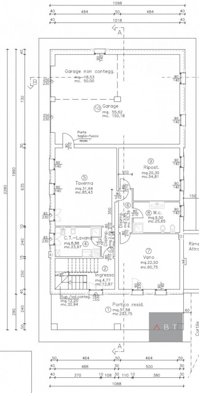 Casa singola con possibilità di divisione in due unità abitative e composta di: ingresso, cucina,...
