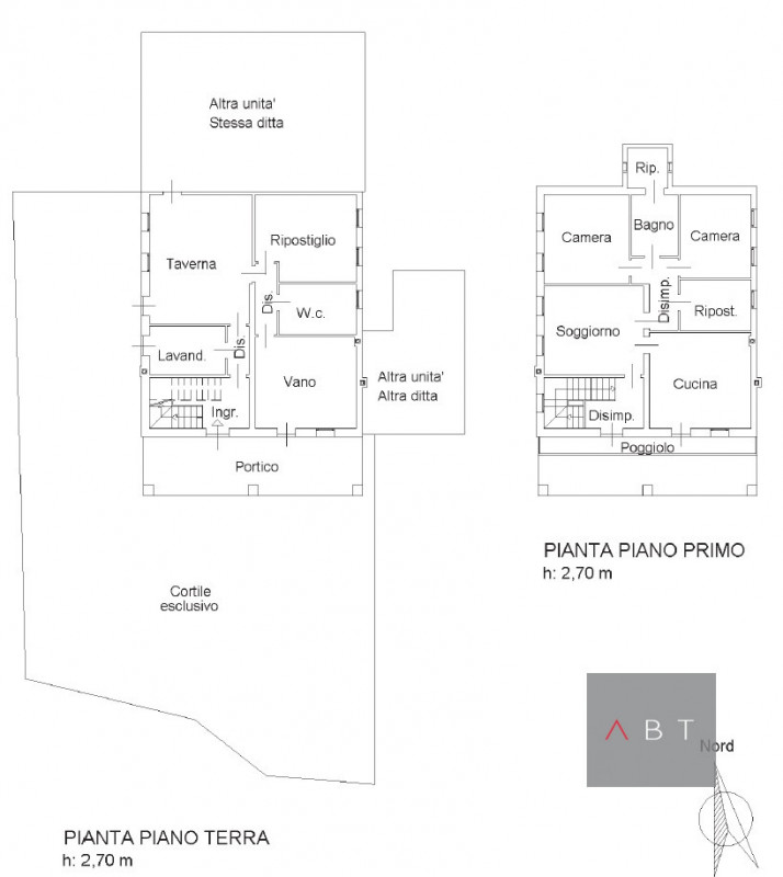 Casa singola con possibilità di divisione in due unità abitative e composta di: ingresso, cucina,...