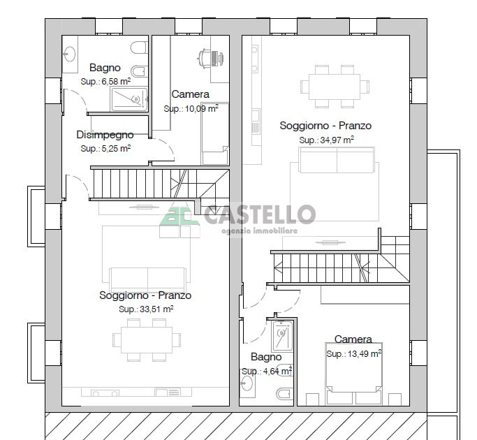 Campodarsego trifamiliari di ampia metratura con giardino sino a 520mq.