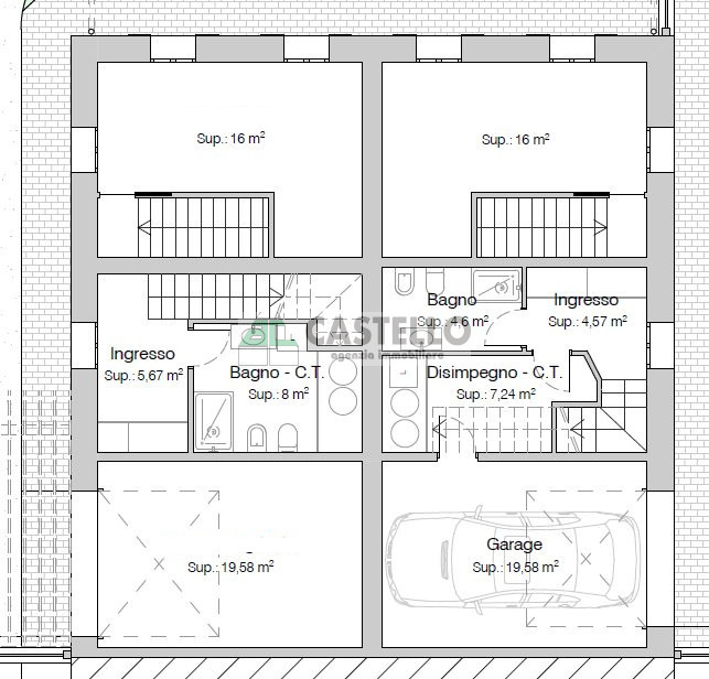 Campodarsego immerse nel verde ma a 2km dal centro paese ultime 2 porzioni di trifamiliare di ~18...