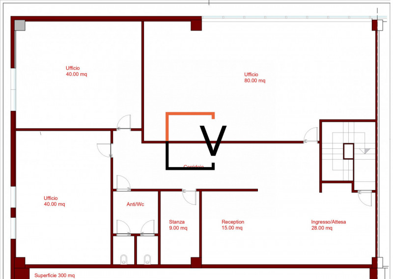 A043 - Proponiamo in locazione in zona industriale a Zero Branco ufficio direzionale con una supe...