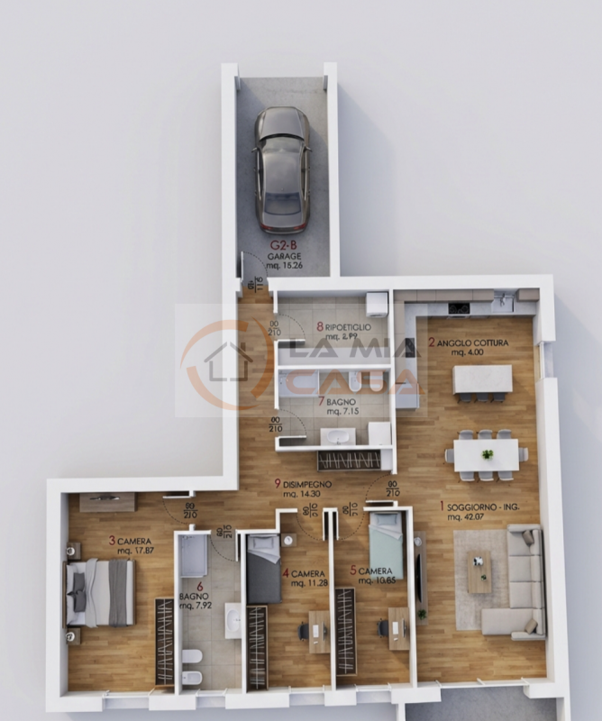 Scopri un'opportunità unica nella tranquilla comunità di Arzergrande! Vendesi appartamento quadri...