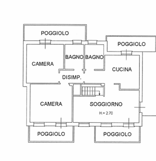VILLATORA DI SAONARA: Appartamento per studenti, completamente arredato, si compone di ingresso, ...
