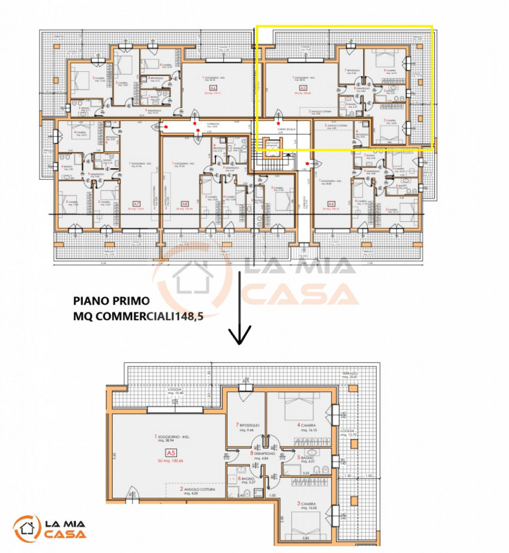 Arzergrande - Appartamento al piano primo con grande terrazzo di 57 mq.  L'appartamento dispone d...