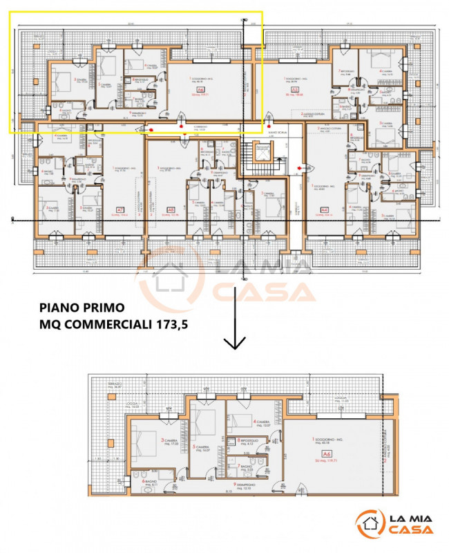 Arzergrande! Proponiamo un luminoso appartamento quadrilocale al primo piano di una moderna palaz...