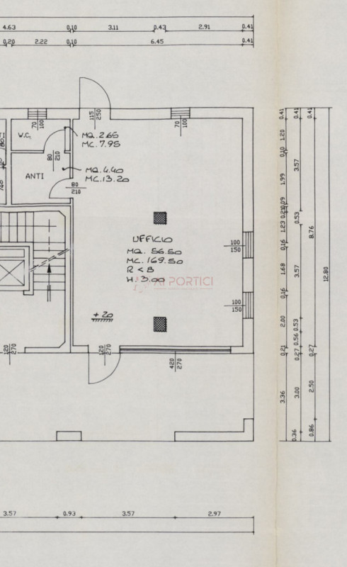 PIOVE DI SACCO centro - Cortile San Martino – UFFICIO al PIANO TERRA di 61 mq. calpestabili con a...