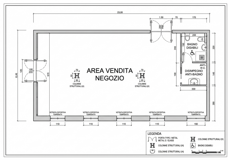 (Per INFO 3316190143) A Motta di Livenza, in zona centrale, proponiamo in affitto negozio di circ...