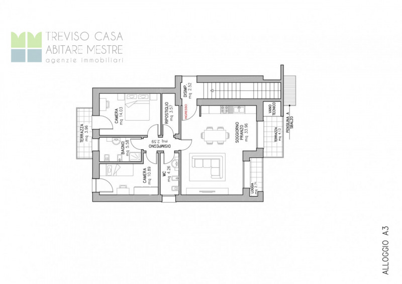 San Giuseppe - Proponiamo in Vendita appartamento, a 2 Camere da letto, al piano Primo, in corso ...