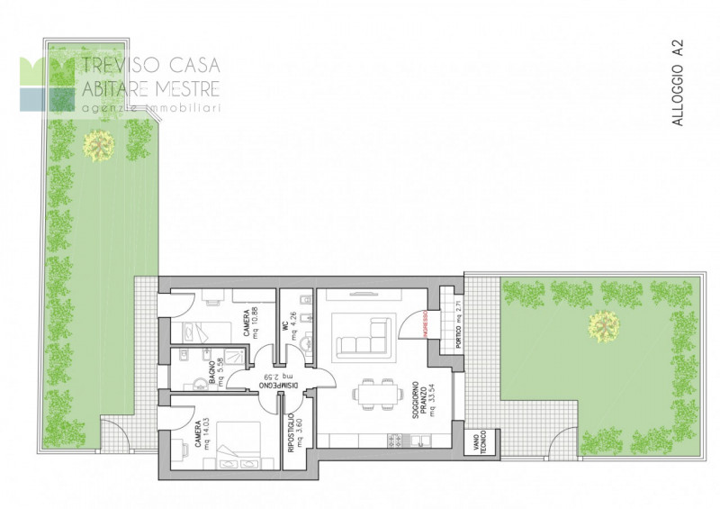 San Giuseppe - Proponiamo in Vendita appartamento, con ingresso indipendente,  a 2 Camere da lett...