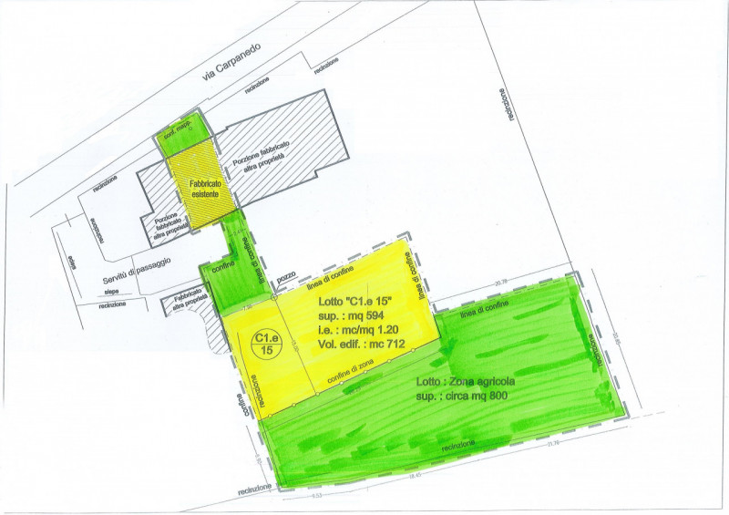 MONSELICE: in zona di campagna, comoda alla Strada Statale 16, porzione di fabbricato collabente ...