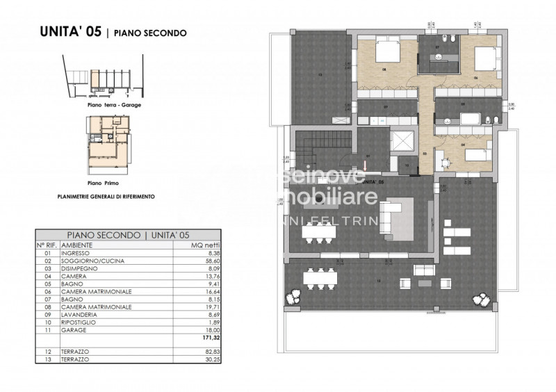 (Per INFO Feltrin ing. Gianni 3288349492) Proponiamo in vendita elegante attico di nuova costruzi...